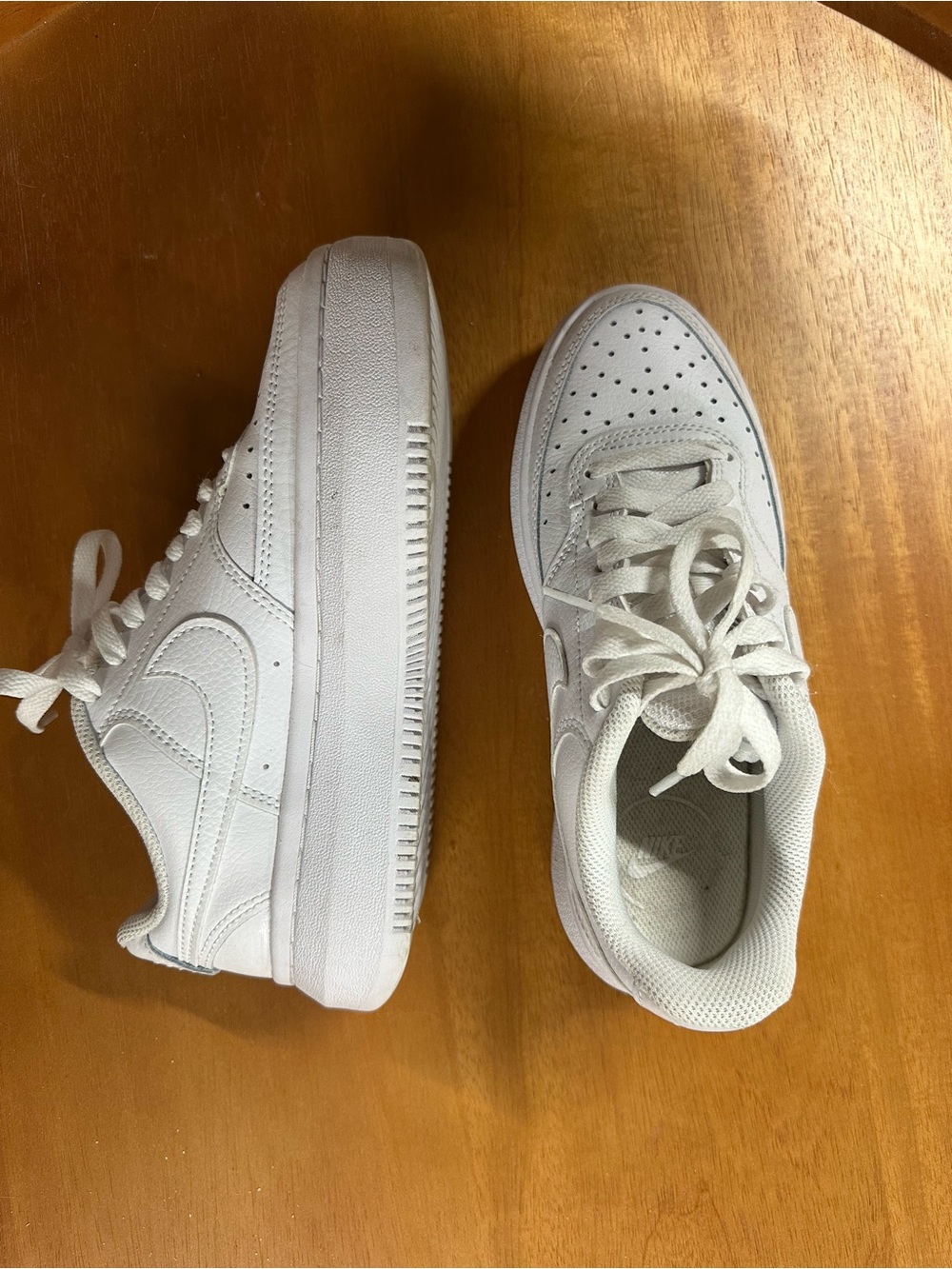 Women’s All-White Low-Top Sneakers